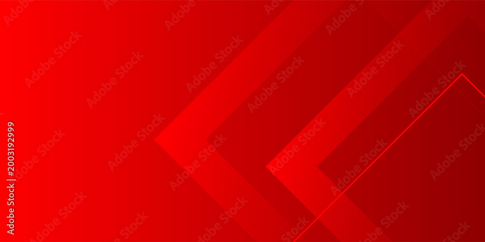 Obraz premium Abstract red geometric background with layered arrow shapes and modern minimalist design.