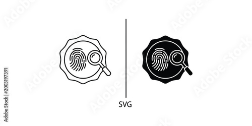 Comparison of fingerprint analysis using svg graphics for forensic illustration