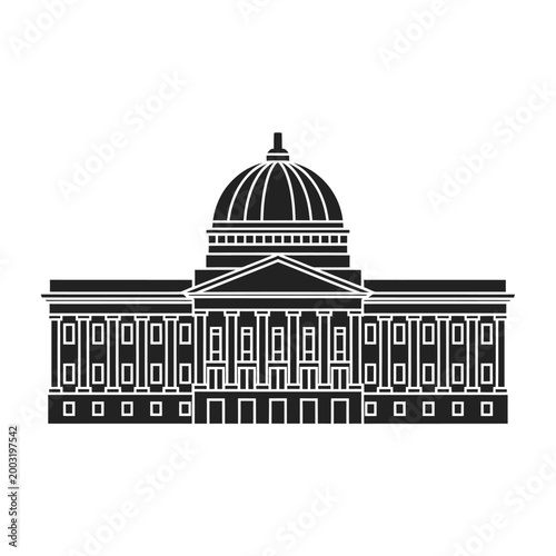 speech bubble icon with black outline on white background