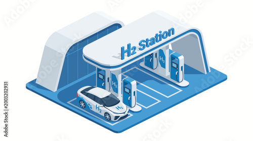 This illustration portrays an advanced poultry farming facility equipped with automated systems ensuring optimal health and efficiency in food production and livestock management.