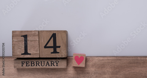 Rustic wooden blocks displa...