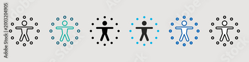 Accessibility Single Icon Pack Multistyle