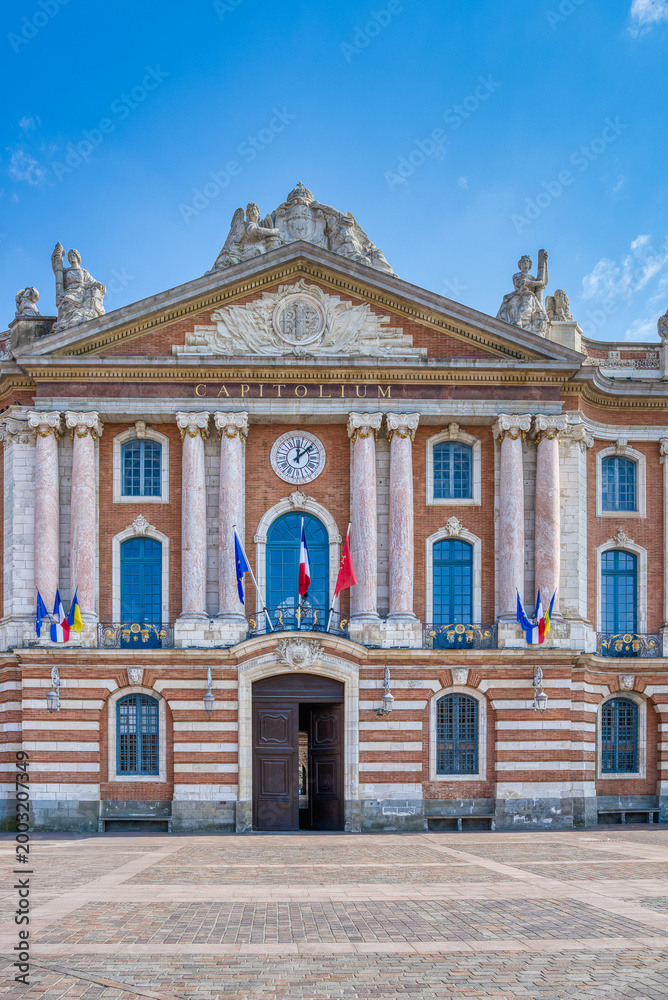 Obraz premium Toulouse is the capital of the Occitanie region in southern France