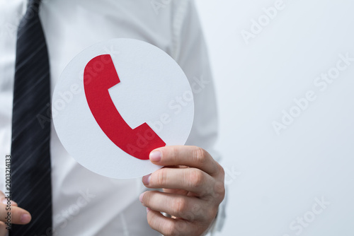 Close up of a businessman i...