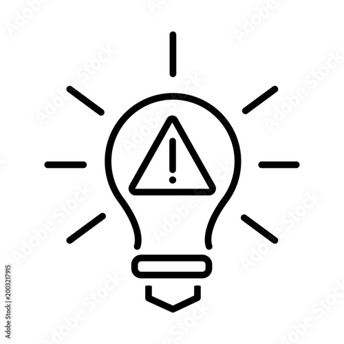 Warning icon vector. alarm Illustration sign. risk symbol. danger logo.