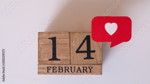 Valentine's Day concept wit...