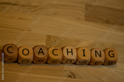 Wooden letter blocks arrang...