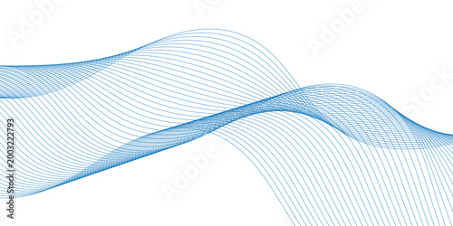 abstract modern blue blend wave background graphic design for banner template.