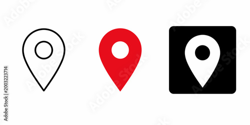 Comparing Unique Map Icons in a Horizontal Arrangement