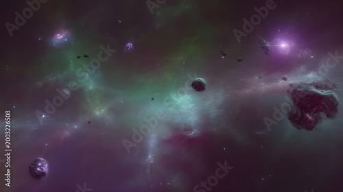 Generative AI- abstract space background
