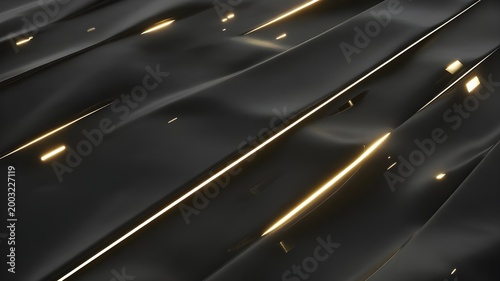 Generative AI- abstract Black Silk Background