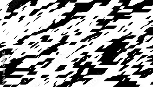 Black and white abstract and grunge safari pattern for modern background and beast design element. Vector Format Illustration. EPS10 