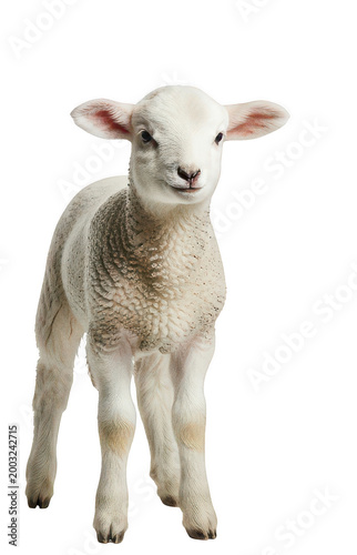 young lamb png white lamb png cute lamb png standing lamb png little lamb png isolated transparent background image