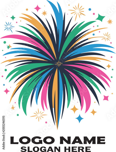 Abstract colorful floral background with swirling rainbow flowers and decorative leaves in a vibrant vector design for spring and summer celebration