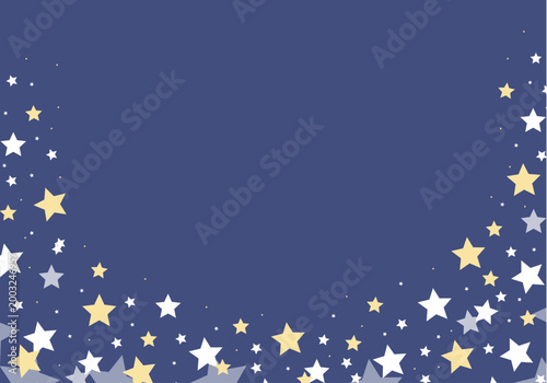 可愛い夜空の星の背景素材