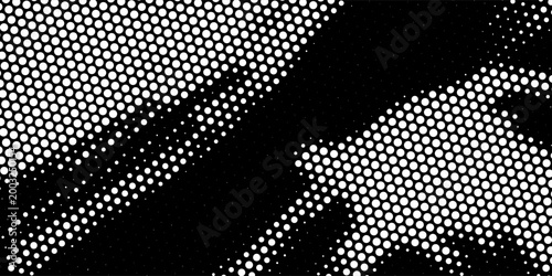 Modern High Contrast Dotted Halftone Texture Design