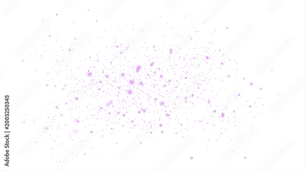 Fototapeta premium Purple Bokeh Particle Burst Explosion Light Overlay Isolated on Transparent Background PNG