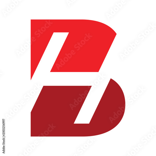 Initial Letter BH Monogram Icon