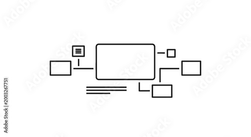 Flowchart diagram with boxes connected lines.