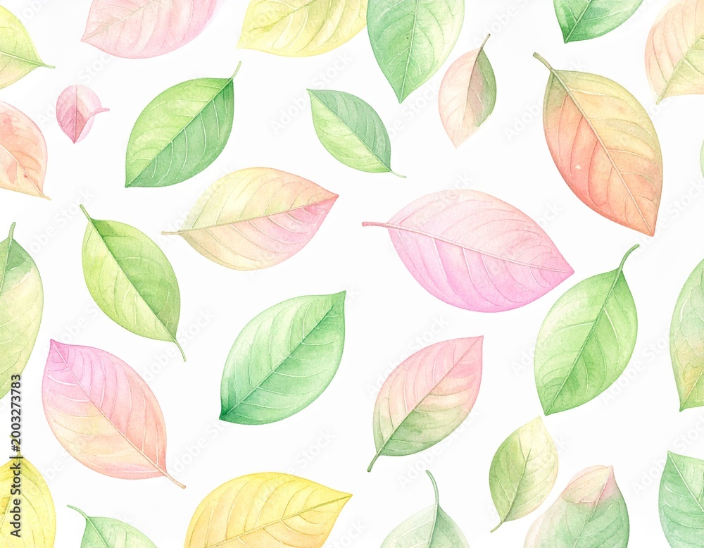 leaves seamless pattern