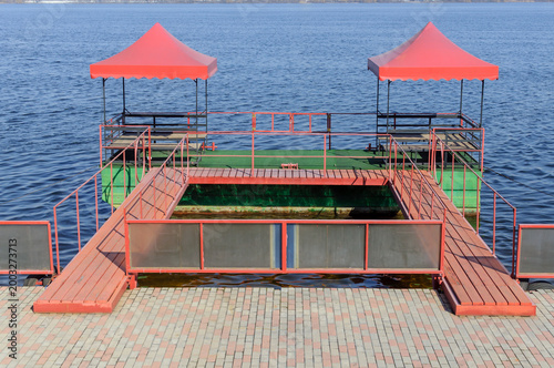 passenger pier on the river