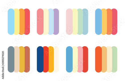 Abstract color palette guide. Color swatch. Rainbow color
