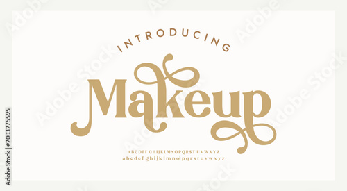 Vintage type or luxury premium typeface, vector English royal alphabet. Classic typography in modern or old art deco style, serif letters for modern or retro poster font