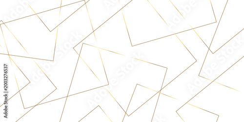 Abstract background golden square stock line background. abstract artistic of geometric background Gold gradient abstract seamless vector pattern. Minimal style website banner, decoration Vector.