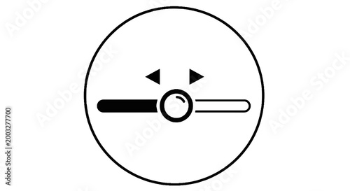 Volume Control Button Interface Element.