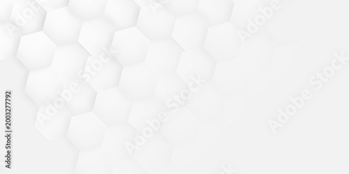 Modern Minimalist White Geometric Honeycomb Texture