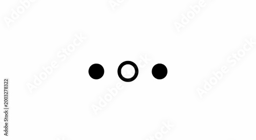 Three dots in a row symbol.