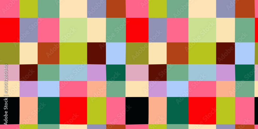 Foto Colorful geometric mosaic seamless pattern