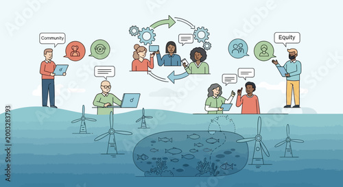 Collaborative Sustainable Energy Planning Illustration