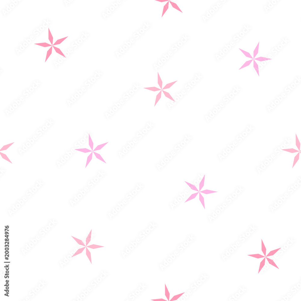 Obraz premium Pink Flower Seamless Pattern, Background