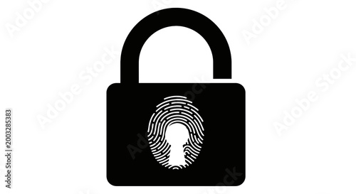 Biometric fingerprint lock security device.