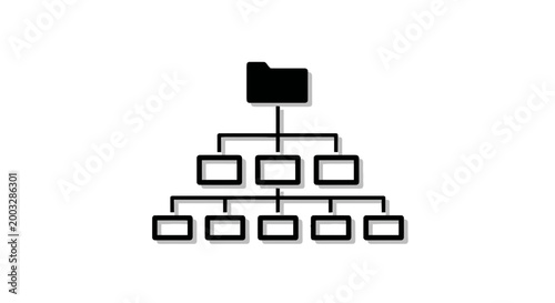Flowchart diagram organization structure chart.