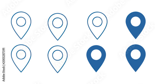Location Pin Icons Set