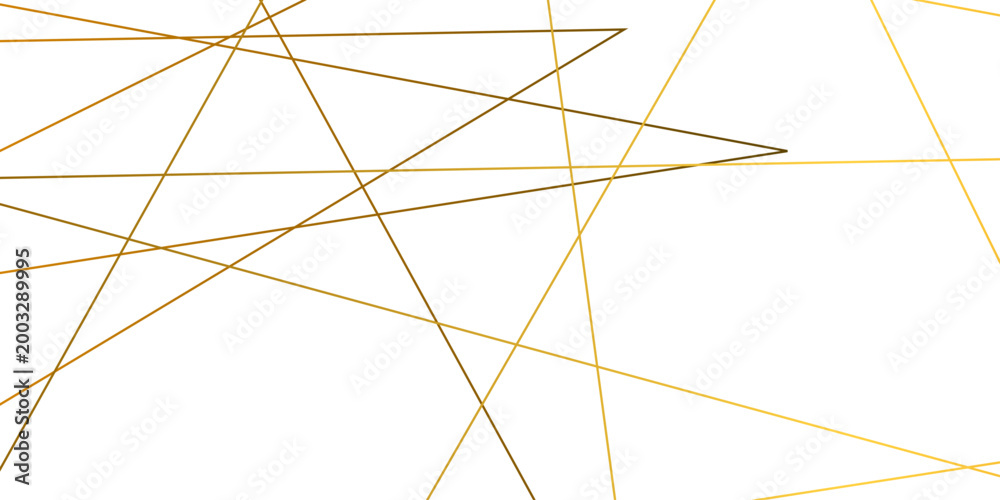 Obraz premium Luxury Golden Geometric Line Background On Transparent Surface With Thin Intersecting Shapes, Elegant Modern Vector Wallpaper