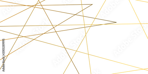 Luxury Golden Geometric Line Background On Transparent Surface With Thin Intersecting Shapes, Elegant Modern Vector Wallpaper