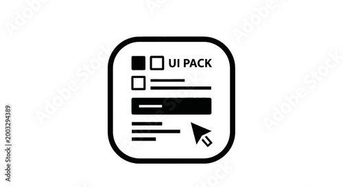 User interface design element pack.