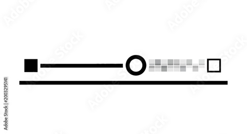 Black and white toggle switch button.