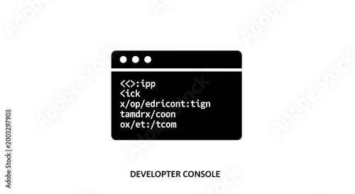Computer Programmer Console Screen Closeup.