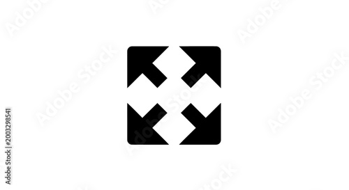 Black and white geometric pattern design.