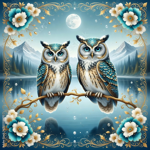 owl on branch