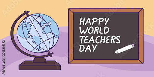 Happy World Teachers’ Day Illustration