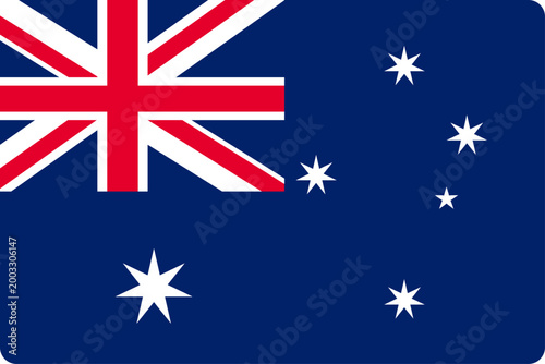 australia flag button