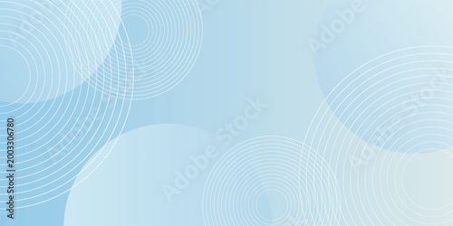 Fotografía Soft blue background with gradient and circular patterns