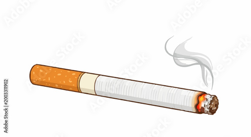 cigarette with smoke