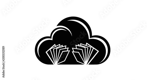 Money cloud cash dollars raining down.