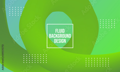 Abstract fluid background design featuring soft green and teal gradient organic shapes vector.